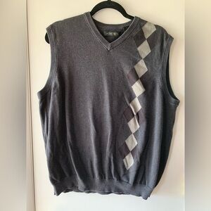 Gray Argyle Sweater Vest